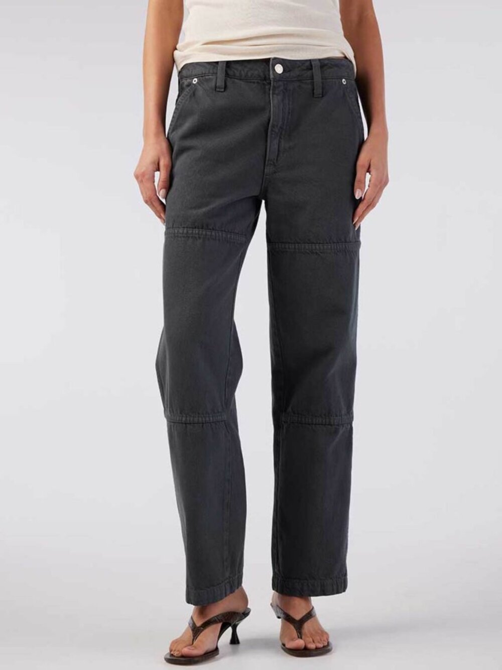 Amo Denim Women's Billie Field Pants in Pewter Gray Size 29